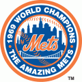 New York Mets 1969 Champion Logo 02 Sticker Heat Transfer