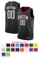 Houston Rockets Custom Letter and Number Kits for Statement Jersey Material Twill
