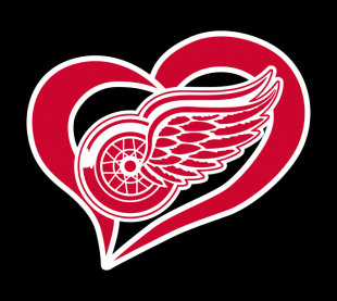 Detroit Red Wings Heart Logo decal sticker