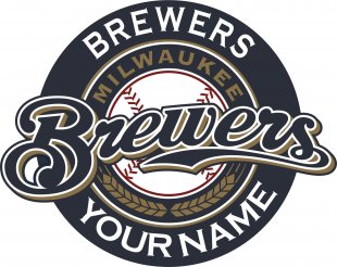 Milwaukee Brewers Customized Logo Sticker Heat Transfer