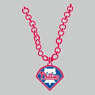 Philadelphia Phillies Necklace logo Sticker Heat Transfer