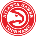 Atlanta Hawks Customized Logo Sticker Heat Transfer