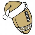 New Orleans Saints Football Christmas hat logo decal sticker