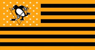 Pittsburgh Penguins Flag001 logo decal sticker