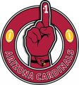 Number One Hand Arizona Cardinals logo Sticker Heat Transfer