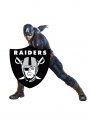 Oakland Raiders Captain America Logo Sticker Heat Transfer