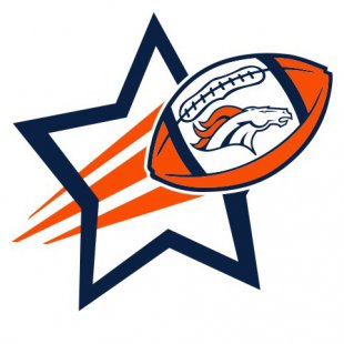 Denver Broncos Football Goal Star logo decal sticker
