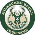 Milwaukee Bucks Customized Logo Sticker Heat Transfer