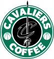 Cleveland Cavaliers Starbucks Coffee Logo Sticker Heat Transfer