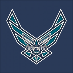 Airforce Charlotte Hornets Logo decal sticker