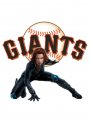 San Francisco Giants Black Widow Logo Sticker Heat Transfer