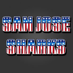 San Jose Sharks American Captain Logo Sticker Heat Transfer