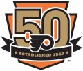 Philadelphia Flyers 2016 17 Anniversary Logo Sticker Heat Transfer
