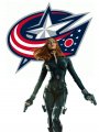 Columbus Blue Jackets Black Widow Logo decal sticker