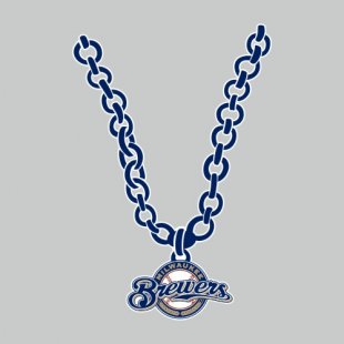 Milwaukee Brewers Necklace logo decal sticker