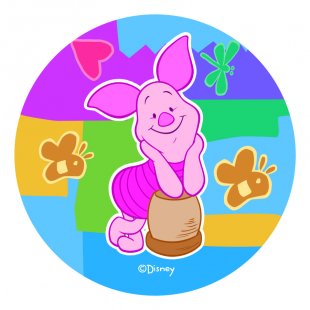 Disney Piglet Logo 08 decal sticker