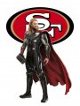 San Francisco 49ers Thor Logo Sticker Heat Transfer