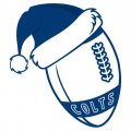 Indianapolis Colts Football Christmas hat logo decal sticker