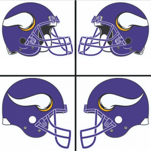 Minnesota Vikings Helmet Logo Sticker Heat Transfer
