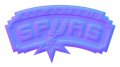 San Antonio Spurs Colorful Embossed Logo Sticker Heat Transfer