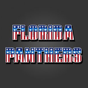 Florida Panthers American Captain Logo Sticker Heat Transfer