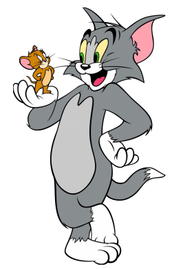 Tom and Jerry Logo 23 Sticker Heat Transfer