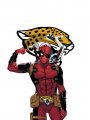 Jacksonville Jaguars Deadpool Logo Sticker Heat Transfer