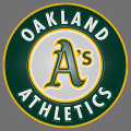 Oakland Athletics Plastic Effect Logo Sticker Heat Transfer
