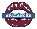 Colorado Avalanche Lips Logo Sticker Heat Transfer