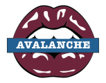 Colorado Avalanche Lips Logo decal sticker