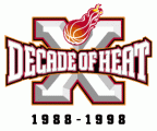 Miami Heat 1997-1998 Anniversary Logo Sticker Heat Transfer