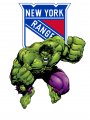 New York Rangers Hulk Logo Sticker Heat Transfer