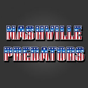 Nashville Predators American Captain Logo Sticker Heat Transfer