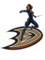 Anaheim Ducks Black Widow Logo decal sticker