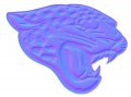 Jacksonville Jaguars Colorful Embossed Logo decal sticker