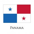 Panama flag logo Sticker Heat Transfer