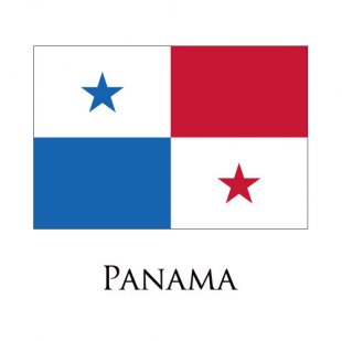 Panama flag logo Sticker Heat Transfer