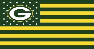 Green Bay Packers Flag001 logo decal sticker
