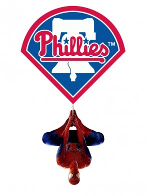 Philadelphia Phillies Spider Man Logo Sticker Heat Transfer