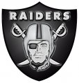 Oakland Raiders Plastic Effect Logo Sticker Heat Transfer