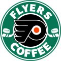Philadelphia Flyers Starbucks Coffee Logo Sticker Heat Transfer