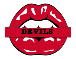 New Jersey Devils Lips Logo decal sticker