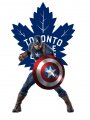 Toronto Maple Leafs Captain America Logo Sticker Heat Transfer