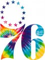Philadelphia 76ers rainbow spiral tie-dye logo decal sticker