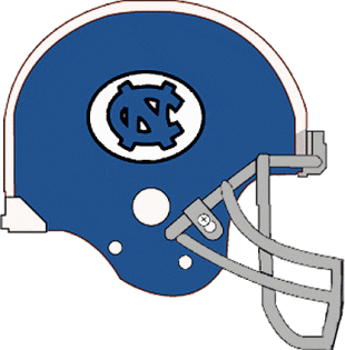 North Carolina Tar Heels 1967-1977 Helmet decal sticker