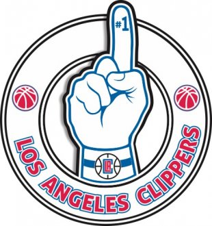 Number One Hand Los Angeles Clippers logo Sticker Heat Transfer