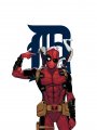 Detroit Tigers Deadpool Logo decal sticker