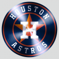 Houston Astros Stainless steel logo Sticker Heat Transfer