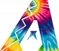 Arizona Diamondbacks rainbow spiral tie-dye logo Sticker Heat Transfer