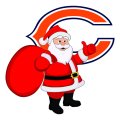 Chicago Bears Santa Claus Logo Sticker Heat Transfer